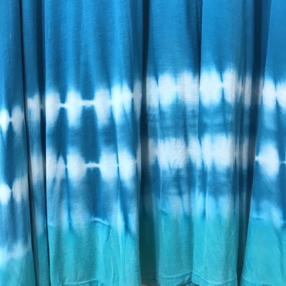 International Concepts (INC) summer skirt in turquoise/teal Size M - Picture 2 of 4